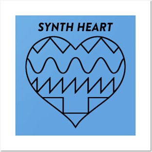 SYNTH HEART (black) #1 Posters and Art